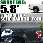Tlaps For 19-26 Silverado/sierra 1500 5.8' Lopro Hard Tri Fold Tonneau Cover+led. Fixed Price $560.00.