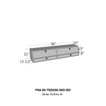 Westin 80-TBS200-96D-BD Truck Bed Rail Tool Box Contractor Topsider 96IN W/. Fixed Price $1034.77.