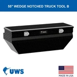 TBC-55-WN-BLK 55" Wedged Angled Utility Chest Box. Fixed Price $1005.04.