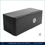 48"X18"X18" Aluminum Storage Tool Box W/ 2X Chain + Dovetail Lock For Garage Rv. Fixed Price $380.99.