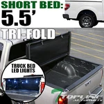 Topline 2004-2014 Ford F150 5.5 Bed Tri Fold Soft Tonneau Cover+led Light. Fixed Price $250.00.
