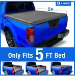 Tyger T1 Soft Roll-up Tonneau Cover For 2022-2026 Nissan Frontier 5' Bed. Fixed Price $150.00.