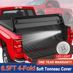 4-FOLD 6.5FT Truck Bed Tonneau Cover For Chevy Silverado Gmc Sierra 1500/2500HD. Fixed Price $159.79.