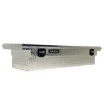 New Camlocker 71" Polished Aluminum Low Profile Crossover Pickup Truck Toolbox. Fixed Price $875.00.