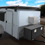 Taus 36X17X17" Aluminum Bed Underbody Trailer Tool Box Waterproof Chest Storage. Fixed Price $149.23.