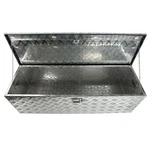 48"X15"X15" Aluminum Stripes Plated Tool Box Waterproof Square Storage Organizer. Fixed Price $155.00.