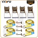 4X Lasso Wheel Lift Straps 2" Ratchets J Finger Hooks Tow Truck Tie Down. Fixed Price $54.89.