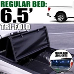Topline For 2004-2015 Nissan Titan 6.5 Bed Tri Fold Soft Tonneau Cover+led. Fixed Price $250.00.