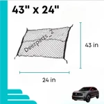 43" X 24" Floor Trunk Cargo Net For Nissan Kicks (2017-2025) Luggage Holder. Fixed Price $16.50.