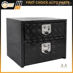 24"X18"X20" Aluminum Storage Tool Box 2X Chain + Lock For Truck Home Garage. Fixed Price $325.99.