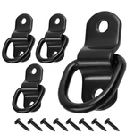 4PCS D-ring Tie Down Anchors, 1/4 Inch Black Hooks With Mounting Scr.... Fixed Price $15.22.