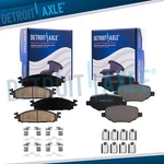 4PC Front Rear Ceramic Brake Pads Kit Ford Explorer Taurus Flex Lincoln Mks. Fixed Price $52.13.