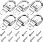 6 Pack Ring Tie Down Anchors 1/4" Heavy Duty Stainless Steel Trailer. Fixed Price $17.07.