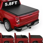Kikito Vinyl Soft Roll-up Tonneau Cover Truck Bed For 2007-2025 Silverado/sierra. Fixed Price $279.99.