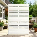 Metal Privacy SCREEN,71" H X 45.7" W Freestanding Rustproof Steel Panel. Fixed Price $139.99.