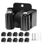 Verdenu 10 Broom Holder Wall Mount, Mop Pack, Black. Fixed Price $20.41.