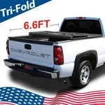 Frp Hard Tri-fold Bed Tonneau Cover For 1999-2006 Chevrolet Silverado 1500 6.6FT. Fixed Price $388.55.