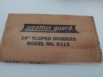 New Weather Guard 8115 14" Sloped Divider White (box Of 6) 22-0514. Fixed Price $38.95.