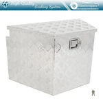 Aluminum 29"X 17"X18" Storage Tool Box W/1X Chain Fits Truck Garage Home Office. Fixed Price $161.79.