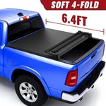 6.4FT 76.8" Tonneau Cover Truck Bed For 02-2026 Ram 1500 2500 4-FOLD Waterproof. Fixed Price $162.99.