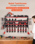 Power Tool Organizer Wall Mount, 4-LAYER Storage Rack With 8 Drill Holders,. Fixed Price $83.56.