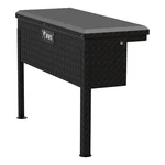 Uws 36" Truck Side Tool Box W/ Low Profile Heavy Packaging Matte Black Aluminum. Fixed Price $400.00.