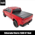 Hard Tri-fold Flip Up Bed Cover For Silverado/sierra 1500 6'7". Fixed Price $849.95.