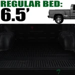 Topline For 99-07 Silverado/sierra Stepside 6.5' Rubber Truck Bed Mat Liner -blk. Fixed Price $83.00.