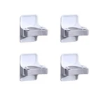 4-8 Pack Self-adhesive Broom Holder Set Wall-mounted Mop And Gripper Racks. Fixed Price $9.99.