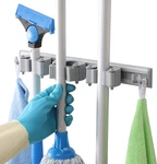Broom Holder Wall Mount, Heavy Duty Aluminum Mop And Organizer With 3 Slot. Fixed Price $19.26.