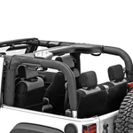 For Jeep Wrangler Jk 2018 Rugged Ridge 13613.06 Black Half Roll Bar Cover. Fixed Price $289.99.
