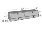 Unique Truck Toolbox TBS200-88D-BD 88" Contr. Topsider W/ Drawers & Doors. Fixed Price $1282.28.