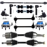 Front Tie Rod End W/wheel Hub Bearing Cv Axle Shaft For 2005-2009 Buick Lacrosse. Fixed Price $208.11.