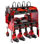 Cccei Power Tool Organizer Wall Mount Charging Station 8 Outlet Garage Rack Red. Fixed Price $75.69.