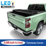 5.8FT Tonneau Cover Soft Tri-fold For 2019- 2026 Chevy Silverado Gmc Sierra 1500. Fixed Price $194.27.