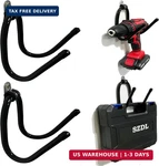 Pmsanzay Power Tool Organizer, 2 Pack Heavy Duty Drill Holder Wall Mount Hangers. Fixed Price $11.80.