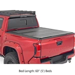 Rough Country Hard Tri-fold Flip Up Bed Cover For 24-26 Toyota Tacoma W/ 60". Fixed Price $849.95.
