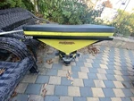 Hitch Mount S575P Salt Spreader. Fixed Price $500.00.