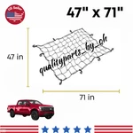 Ford F-series 1995-2025 Truck Bed Cargo Net 47"X71"HEAVY Duty Tie Down Hook. Fixed Price $23.94.