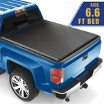 6.6FT Soft Quad-fold For 07-25 Silverado Sierra 1500 07-19 2500HD Tonneau Cover. Fixed Price $160.55.