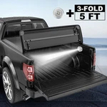 5FT Bed Tonneau Cover For Gmc Canyon Chevy Colorado Truck Waterproof Tri-fold. Fixed Price $134.79.