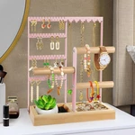 Godboat Jewelry Organizer - Earring Holder With 48 Holes, 6 Hooks Necklace Or.... Fixed Price $35.63.