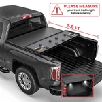5.8 Feet Hard Truck Tonneau Cover For 19-26 Chevy Silverado Gmc Sierra Tri-fold. Fixed Price $320.95.